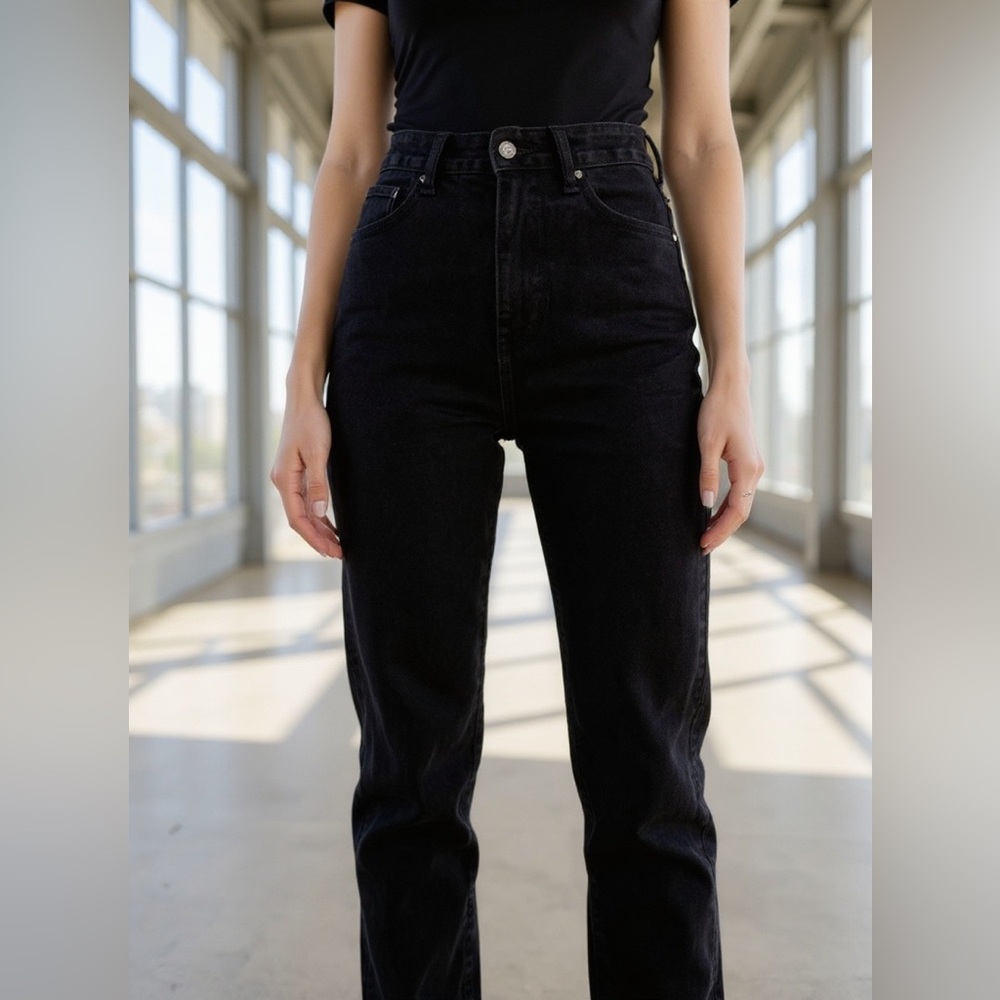 New Look Black Super Skinny High-Waist Jeans
